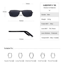 Load image into Gallery viewer, MERRYS DESIGN Classic Men HD Polarized Sunglasses For Men Driving CR39 Lenses UV400 Protection S8722