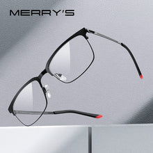 Load image into Gallery viewer, MERRYS DESIGN Classic Men Titanium Alloy Optical Glasses Frames  Ultralight Square Myopia Prescription Eyeglasses S2182
