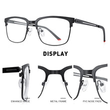 Load image into Gallery viewer, MERRYS DESIGN Classic Men Titanium Alloy Optical Glasses Frames  Ultralight Square Myopia Prescription Eyeglasses S2182