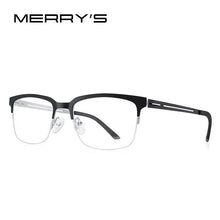 Carica l&#39;immagine nel visualizzatore di Gallery, MERRYS DESIGN Classic Men Titanium Alloy Optical Glasses Frames Male Ultralight Square Myopia Prescription Eyeglasses S2183