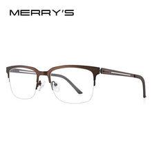 Carica l&#39;immagine nel visualizzatore di Gallery, MERRYS DESIGN Classic Men Titanium Alloy Optical Glasses Frames Male Ultralight Square Myopia Prescription Eyeglasses S2183