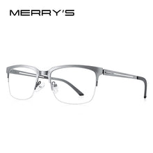 Carica l&#39;immagine nel visualizzatore di Gallery, MERRYS DESIGN Classic Men Titanium Alloy Optical Glasses Frames Male Ultralight Square Myopia Prescription Eyeglasses S2183