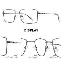 Carica l&#39;immagine nel visualizzatore di Gallery, MERRYS DESIGN Classic Men Titanium Alloy Optical Glasses Frames Ultralight Square Myopia Prescription Eyeglasses S2261