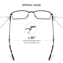 Carica l&#39;immagine nel visualizzatore di Gallery, MERRYS DESIGN Classic Men Titanium Alloy Optical Glasses Frames Ultralight Square Myopia Prescription Eyeglasses S2261
