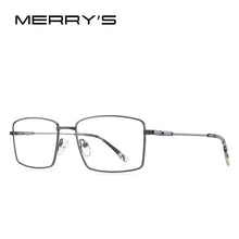 Carica l&#39;immagine nel visualizzatore di Gallery, MERRYS DESIGN Classic Men Titanium Alloy Optical Glasses Frames Ultralight Square Myopia Prescription Eyeglasses S2261
