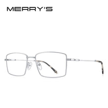 Carica l&#39;immagine nel visualizzatore di Gallery, MERRYS DESIGN Classic Men Titanium Alloy Optical Glasses Frames Ultralight Square Myopia Prescription Eyeglasses S2261
