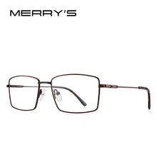 Carica l&#39;immagine nel visualizzatore di Gallery, MERRYS DESIGN Classic Men Titanium Alloy Optical Glasses Frames Ultralight Square Myopia Prescription Eyeglasses S2261