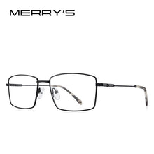 Carica l&#39;immagine nel visualizzatore di Gallery, MERRYS DESIGN Classic Men Titanium Alloy Optical Glasses Frames Ultralight Square Myopia Prescription Eyeglasses S2261