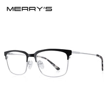 Load image into Gallery viewer, MERRYS DESIGN Classic Men Titanium Alloy Optical Glasses Frames Women Ultralight Square Myopia Prescription Eyeglasses S2084