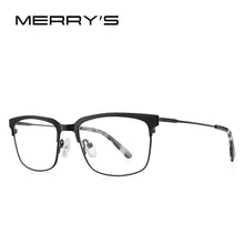 Load image into Gallery viewer, MERRYS DESIGN Classic Men Titanium Alloy Optical Glasses Frames Women Ultralight Square Myopia Prescription Eyeglasses S2084