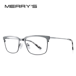 MERRYS DESIGN Classic Men Titanium Alloy Optical Glasses Frames Women Ultralight Square Myopia Prescription Eyeglasses S2084