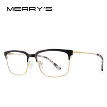 Load image into Gallery viewer, MERRYS DESIGN Classic Men Titanium Alloy Optical Glasses Frames Women Ultralight Square Myopia Prescription Eyeglasses S2084