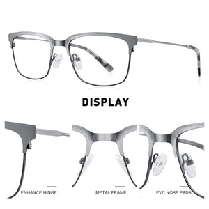MERRYS DESIGN Classic Men Titanium Alloy Optical Glasses Frames Women Ultralight Square Myopia Prescription Eyeglasses S2084