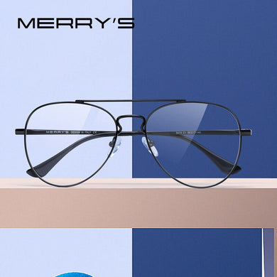 MERRYS DESIGN Classic Pilot Glasses Frame For Men Women Myopia Prescription Glasses Frames Optical Eyewear S2413