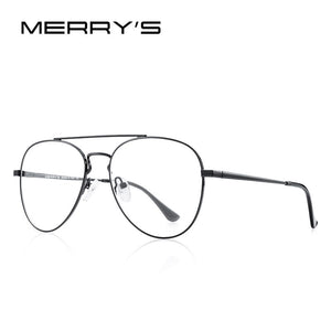 MERRYS DESIGN Classic Pilot Glasses Frame For Men Women Myopia Prescription Glasses Frames Optical Eyewear S2413