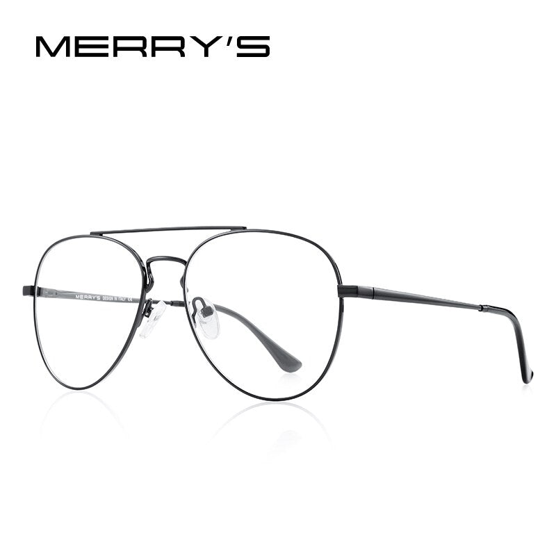 MERRYS DESIGN Classic Pilot Glasses Frame For Men Women Myopia Prescription Glasses Frames Optical Eyewear S2413