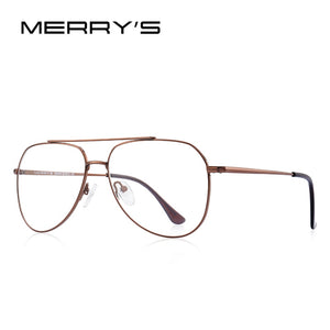 MERRYS DESIGN Montatura per occhiali da pilota classici per uomo donna Miopia montature per occhiali da vista occhiali da vista S2689 