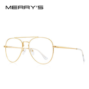 MERRYS DESIGN Classic Pilot Glasses Frame For Men Women Myopia Prescription Glasses Frames Optical Eyewear S2413