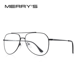 MERRYS DESIGN Montatura per occhiali da pilota classici per uomo donna Miopia montature per occhiali da vista occhiali da vista S2689 