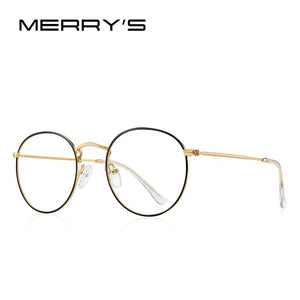 MERRYS DESIGN Classic Round Glasses Frame For Men Women Myopia Prescription Glasses Frames Optical Eyewear S2547