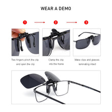 Carica l&#39;immagine nel visualizzatore di Gallery, MERRYS DESIGN Clip On Glasses Frame Clips Day Night Vision Clip Glasses UV400 Polarized Fishing Driving Sunglasses P0088