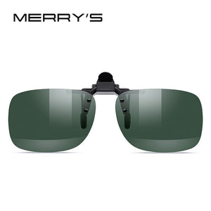 MERRYS DESIGN Clip On Glasses Frame Clips Day Night Vision Clip Glasses UV400 Polarized Fishing Driving Sunglasses P0088