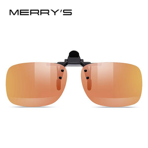 MERRYS DESIGN Clip su montatura per occhiali UV400 Polarizzati Pesca Guida Occhiali da sole Clip Occhiali per visione notturna diurna P0088 