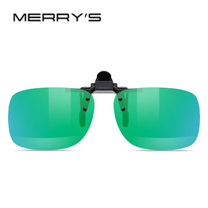 MERRYS DESIGN Clip su montatura per occhiali UV400 Polarizzati Pesca Guida Occhiali da sole Clip Occhiali per visione notturna diurna P0088 