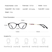 Carica l&#39;immagine nel visualizzatore di Gallery, MERRYS DESIGN Women Cat Eye Glasses Frame Myopia Prescription Optical Eyewear S2808