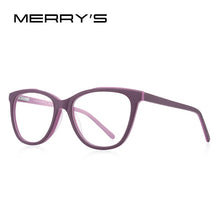 Load image into Gallery viewer, MERRYS DESIGN Girl Blue Ray Light Blocking Acetate Glasses Frames Kids Cat Eye Eyewear Children Optical Eyeglasses S7806FLG