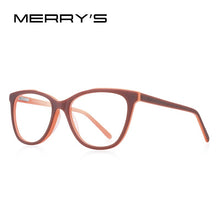 Load image into Gallery viewer, MERRYS DESIGN Girl Blue Ray Light Blocking Acetate Glasses Frames Kids Cat Eye Eyewear Children Optical Eyeglasses S7806FLG