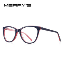 Load image into Gallery viewer, MERRYS DESIGN Girl Blue Ray Light Blocking Acetate Glasses Frames Kids Cat Eye Eyewear Children Optical Eyeglasses S7806FLG