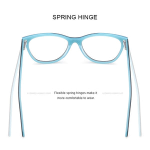 MERRYS DESIGN Girl Blue Ray Light Blocking Acetate Glasses Frames Kids Cat Eye Eyewear Children Optical Eyeglasses S7806FLG