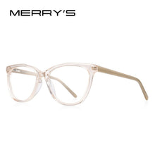 Load image into Gallery viewer, MERRYS DESIGN Girl Blue Ray Light Blocking Acetate Glasses Frames Kids Cat Eye Eyewear Children Optical Eyeglasses S7806FLG