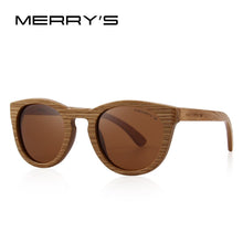 Load image into Gallery viewer, MERRYS DESIGN HAND MADE Wooden Sunglasses Men/Women Retro Polarized Sun Glasses 100% UV Protection S5268