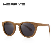 Load image into Gallery viewer, MERRYS DESIGN HAND MADE Wooden Sunglasses Men/Women Retro Polarized Sun Glasses 100% UV Protection S5268