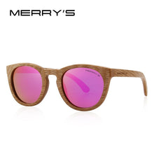 Load image into Gallery viewer, MERRYS DESIGN HAND MADE Wooden Sunglasses Men/Women Retro Polarized Sun Glasses 100% UV Protection S5268