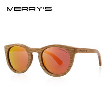 Load image into Gallery viewer, MERRYS DESIGN HAND MADE Wooden Sunglasses Men/Women Retro Polarized Sun Glasses 100% UV Protection S5268