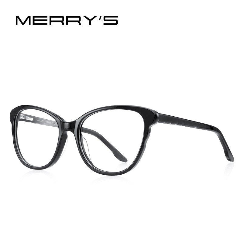 MERRYS DESIGN Kids Anti Blue Ray Light Blocking Glasses Cat Eye Girls Eyewear Frame Acetate Glasses Frames S7785FLG