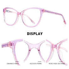 Carica l&#39;immagine nel visualizzatore di Gallery, MERRYS DESIGN Kids Anti Blue Ray Light Blocking Glasses Cat Eye Girls Eyewear Frame Acetate Glasses Frames S7785FLG