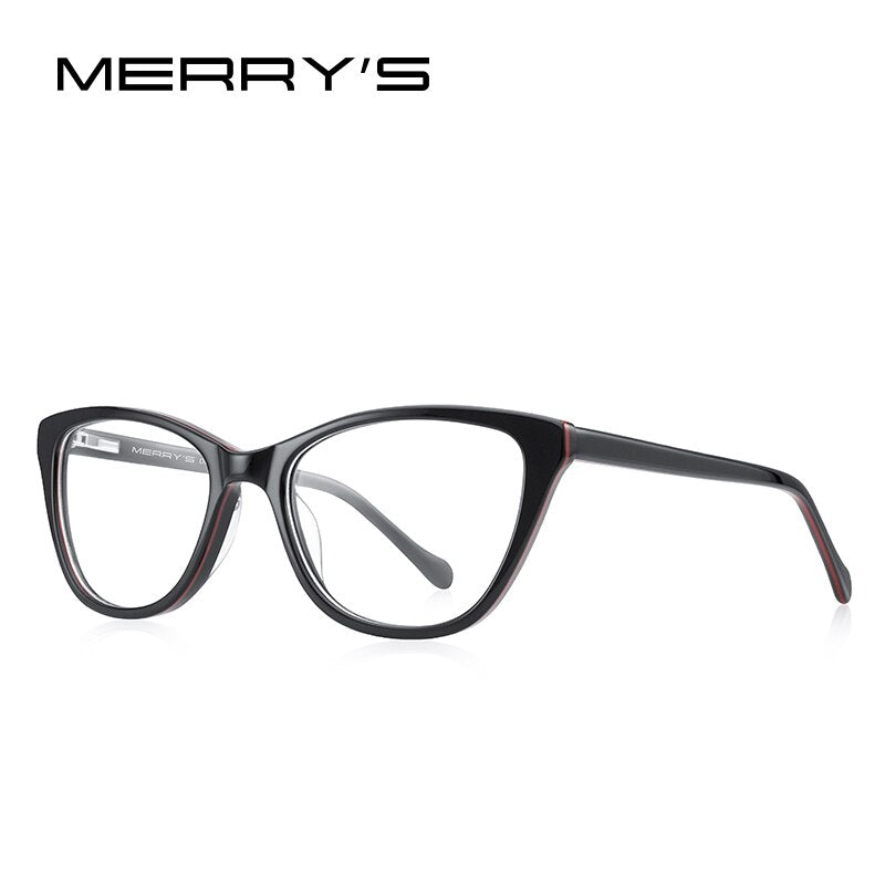 MERRYS DESIGN Kids Anti Blue Ray Light Blocking Glasses For Girls Computer Glasses Cat Eye Acetate Glasses Frames S7790FLG