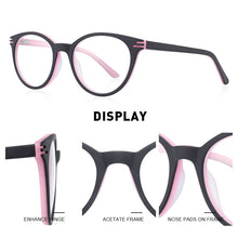Carica l&#39;immagine nel visualizzatore di Gallery, MERRYS DESIGN Kids Anti Blue Ray Light Blocking Glasses Girls Cat Eye Eyewear Frame Acetate Glasses Frames S7813FLG