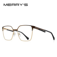 Load image into Gallery viewer, MERRYS DESIGN  Glasses Frame For Men Women Titanium Alloy Square Frames Myopia Prescription Eyeglasses S2154