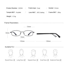Load image into Gallery viewer, MERRYS DESIGN MEN/Women Alloy Glasses Frame Myopia Prescription Eyeglasses Optical Frame S2264