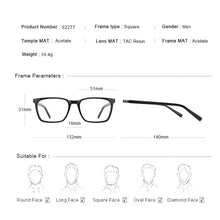 Load image into Gallery viewer, MERRYS DESIGN Men Acetate Glasses Frame Square Glasses  Prescription Glasses Frames Optical Eyewear S2277