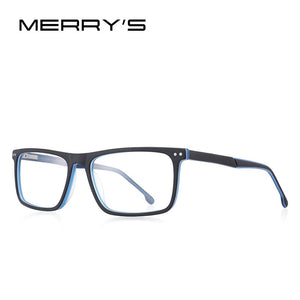 MERRYS DESIGN Men Acetate Glasses Frame Square Optics Frame  Prescription Glasses Frames Optical Eyewear S2942