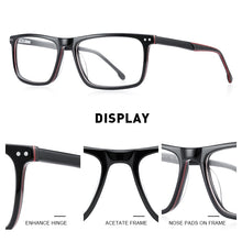 Load image into Gallery viewer, MERRYS DESIGN Men Acetate Glasses Frame Square Optics Frame  Prescription Glasses Frames Optical Eyewear S2942