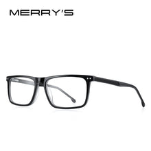 Load image into Gallery viewer, MERRYS DESIGN Men Acetate Glasses Frame Square Optics Frame  Prescription Glasses Frames Optical Eyewear S2942