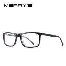 Load image into Gallery viewer, MERRYS DESIGN Men Acetate Glasses Frame Square Optics Frame  Prescription Glasses Frames Optical Eyewear S2942