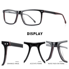 Carica l&#39;immagine nel visualizzatore di Gallery, MERRYS DESIGN Montatura per occhiali da uomo in acetato Montatura per ottica quadrata Montature per occhiali da vista Occhiali da vista S2942 